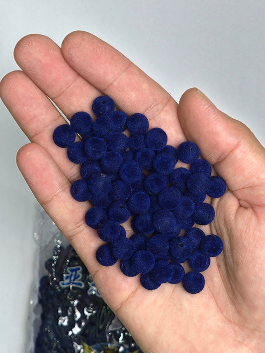 لولي قطيفة شمواه لون كحلي مقاس 10