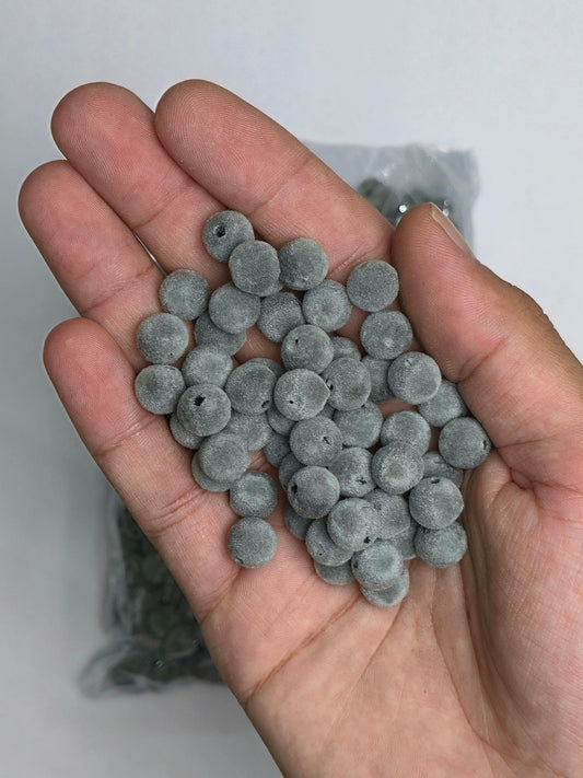 لولي قطيفة شمواه لون رمادي مقاس 10